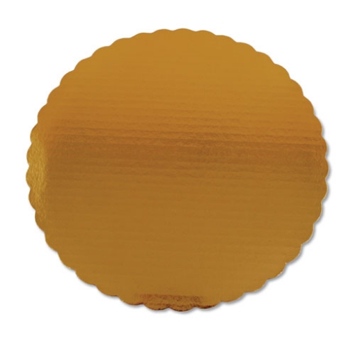 Picture of Gold Cake Circles, Double Wall Construction, 14" Diameter, Gold, Paper, 50/Carton