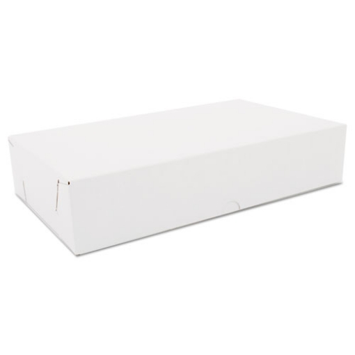 Picture of Two-Piece Sausage and Meat-Patty Boxes, 12 x 7 x 2.5, White, Paper, 100/Carton