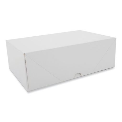 Picture of Two-Piece Sausage and Meat-Patty Boxes, 12.12 x 7.87 x 4, White, Paper, 125/Carton