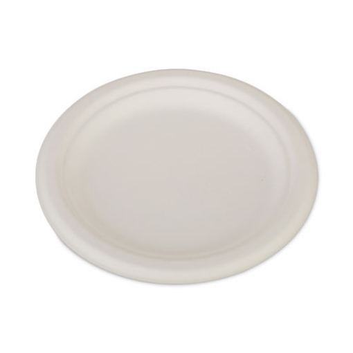 Picture of ChampWare Heavyweight Bagasse Dinnerware, Plate, 7", White, 1,000/Carton