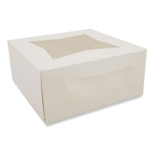 Picture of Bakery Boxes, 9 x 9 x 4, White, Paper, 150/Carton