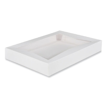 Picture of Window Flag Design Pie Boxes, 16 x 12 x 2.25, White, Paper, 100/Carton