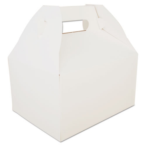 Picture of Carryout Barn Boxes, 9.06 x 7.06 x 5, White, Paper, 125/Carton