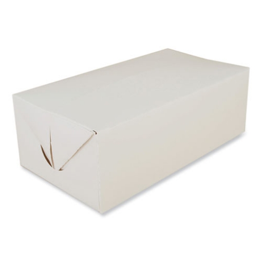 Picture of carryout boxes, 9 x 5 x 3, white, paper, 400/carton