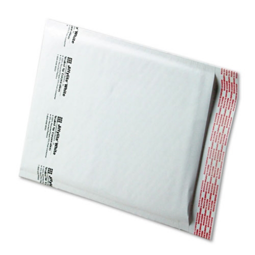 Picture of Jiffylite Self-Seal Bubble Mailer, #2, Barrier Bubble Air Cell Cushion, Self-Adhesive Closure, 8.5 x 12, White, 100/Carton