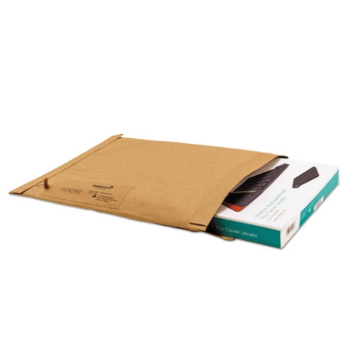 Picture of Jiffy Padded Mailer, #0, Paper Padding, Fold-Over Closure, 6 x 10, Natural Kraft, 250/Carton