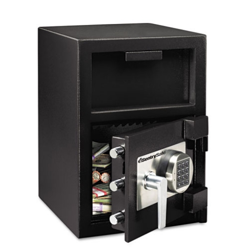 Picture of Digital Depository Safe, Extra Large, 1.3 Cu Ft, 14w X 15.6d X 24h, Black