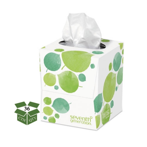 Picture of 100% Recycled Facial Tissue, 2-Ply, 85 Sheets/box, 36 Boxes/carton