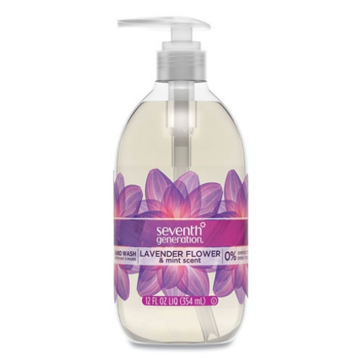 Picture of Natural Hand Wash, Lavender Flower And Mint, 12 Oz Pump Bottle, 8/carton