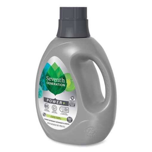 Picture of power+ laundry detergent, clean scent, 87.5 oz bottle