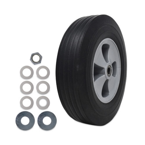 Picture of Tilt Truck Wheels, 500 lb Weight Capacity, 12" Wheel, Black