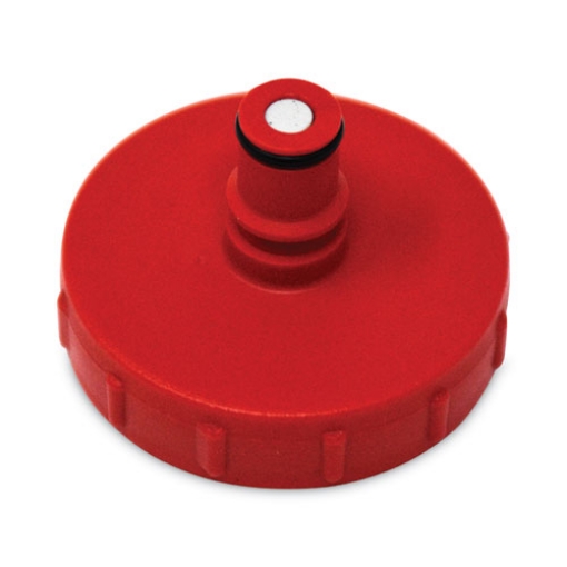 Picture of HYGEN PULSE Cleaning System Replacement Bottle Cap, Plastic, 2" Diameter x 1.75" h, Red