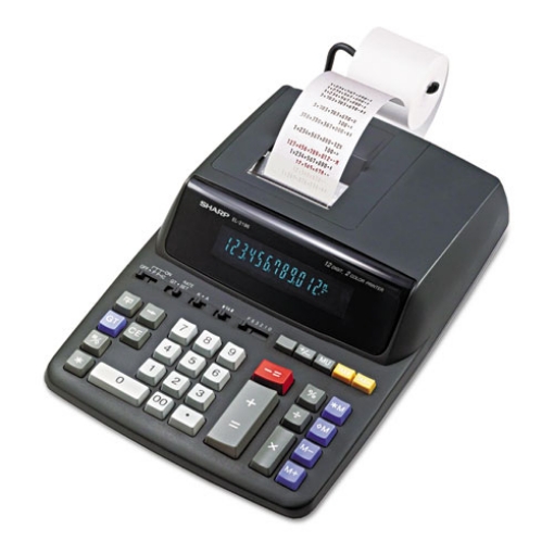 Picture of El2196bl Two-Color Printing Calculator, Black/red Print, 3.7 Lines/sec