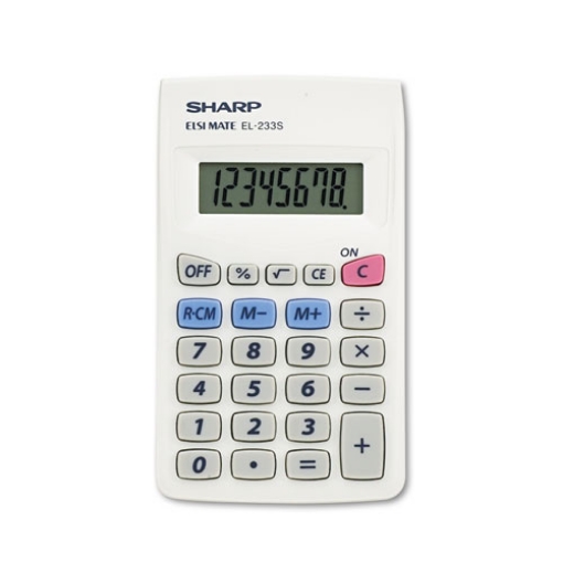 Picture of El233sb Pocket Calculator, 8-Digit Lcd