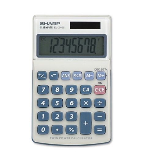 Picture of El240sb Handheld Business Calculator, 8-Digit Lcd