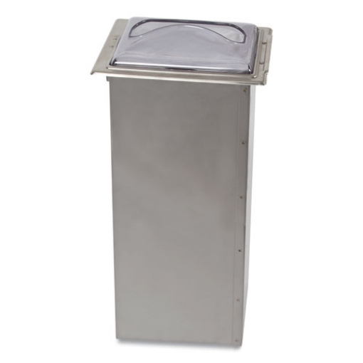 Picture of In-Counter Napkin Dispenser, 7 x 5.5 x 19.63, Clear/Stainless Steel