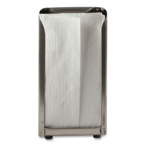 Picture of Tabletop Napkin Dispenser, Tall Fold, 3.75 x 4 x 7.5, Capacity: 150, Chrome