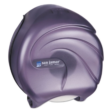 Picture of Single 9" Jumbo Tissue Dispenser, Oceans, 10.25 x 5.63 x 12, Transparent Black Pearl