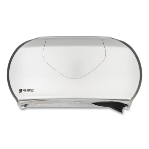 Picture of Twin 9" Jumbo Bath Tissue Dispenser, Summit, 19.25 x 6 x 12.25, Faux Stainless Steel