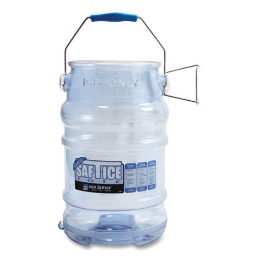 Picture of Saf-T-Ice Tote, 6 gal, Transparent Blue