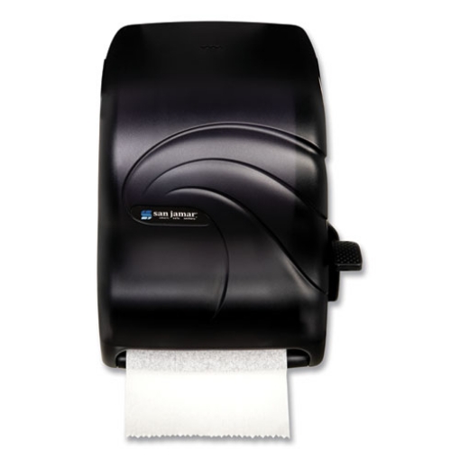 Picture of Lever Roll Towel Dispenser, Oceans, 12.94 X 9.25 X 16.5, Black Pearl