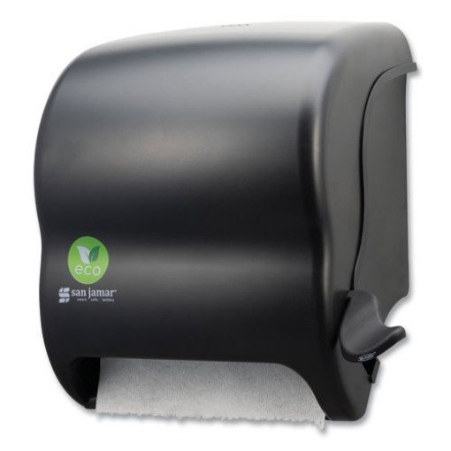 Picture of Ecological Green Towel Dispenser, 12.49" x 8.6" x 12.82", Black