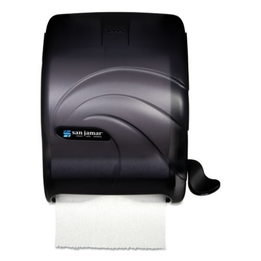 Picture of Element Lever Roll Towel Dispenser, Oceans, 12.5 X 8.5 X 12.75, Black Pearl