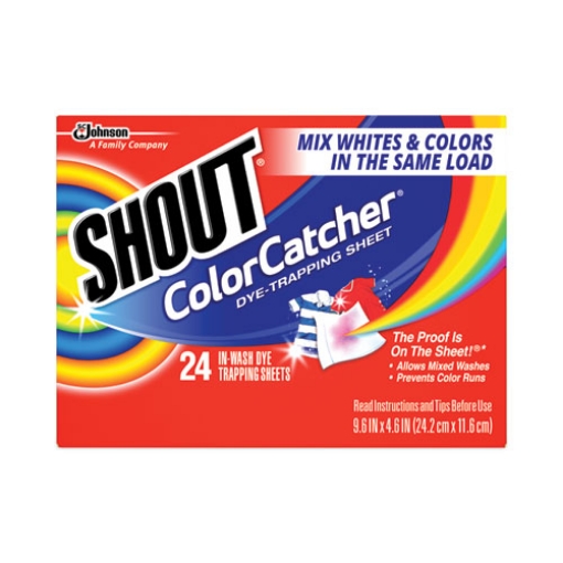 Picture of Color Catcher Dye Trapping Sheets, Pleasant Scent, 24/Box, 12 Boxes/Carton