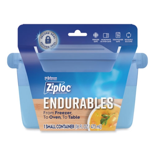 Picture of ENDURABLES RESUSABLE SILICONE CONTAINER, 2 CUPS, 4.4 X 3.6 X 6.7, CLEAR, 4/CARTON