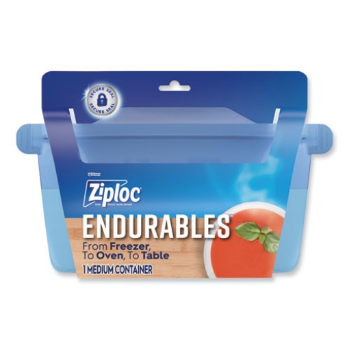 Picture of Endurables Resusable Silicone Container, 4 Cups,  5.4 x 4.5 x 8.4, Clear, 4/Carton