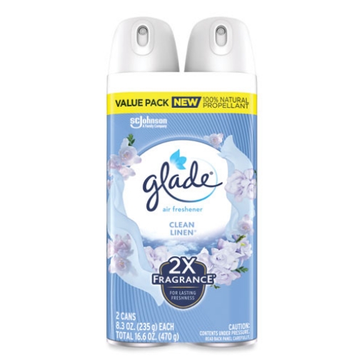 Picture of Air Freshener, Clean Linen Scent, 8.3 oz, 2/Pack, 3Packs/Carton