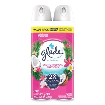 Picture of Air Freshener, Tropical Blossoms Scent, 8.3 oz, 2/Pack, 3 Packs/Carton