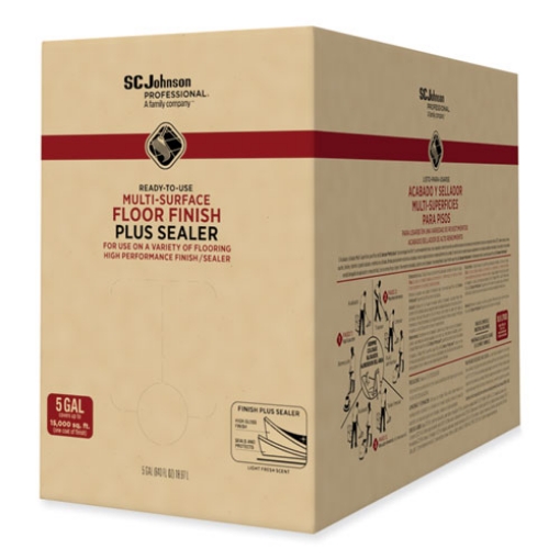 Picture of Ready-To-Use Multi-Surface Floor Finish Plus Sealer, Light Fresh Scent, 5 gal Bag-in-Box