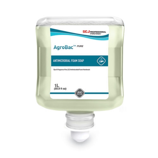 Picture of agrobac pure foam wash manual cartridge, unscented, 1 l refill, 6/carton