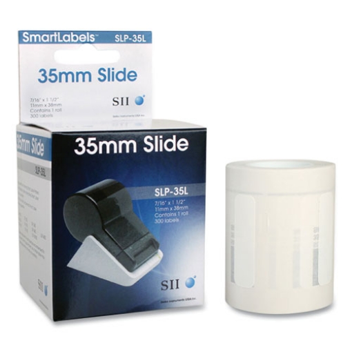 Picture of Slp-35l Self-Adhesive Small Multipurpose Labels, 0.43" X 1.5", White, 300 Labels/roll