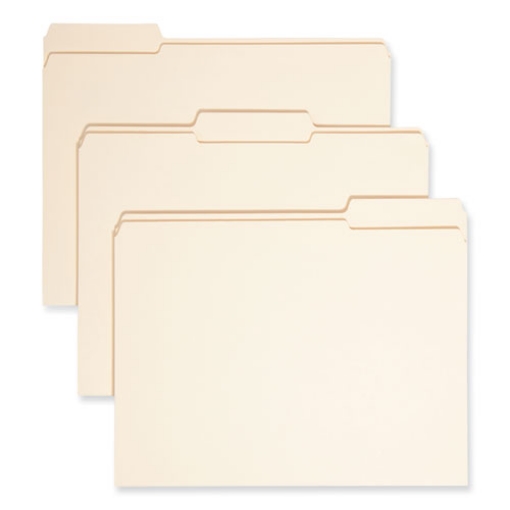 Picture of Expandable Heavyweight File Folders, 1/3-Cut Tabs: Assorted, Letter Size, 1.5" Expansion, Manila, 50/Box