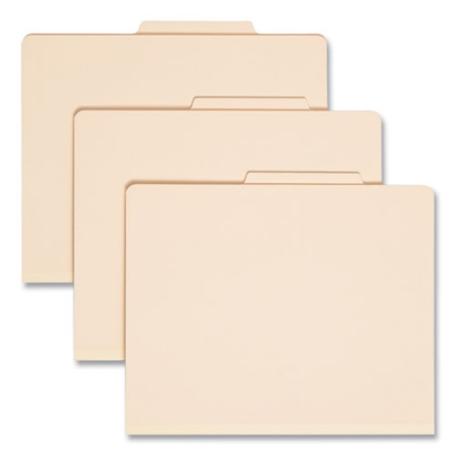 Picture of Six-Section Top Tab Classification Folders, 2" Expansion, 2 Dividers, 6 Fasteners, Letter Size, Manila, 10/Box