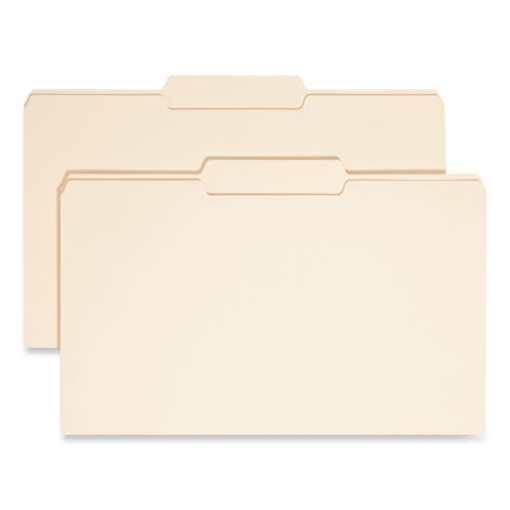 Picture of Manila File Folders, 1/3-Cut Tabs: Center Position, Legal Size, 0.75" Expansion, Manila, 100/Box