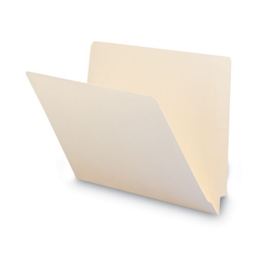 Picture of Heavyweight Manila End Tab Folders, 9.5" High Front, Straight 1-Ply Tabs, Letter Size, 0.75" Expansion, Manila, 100/Box