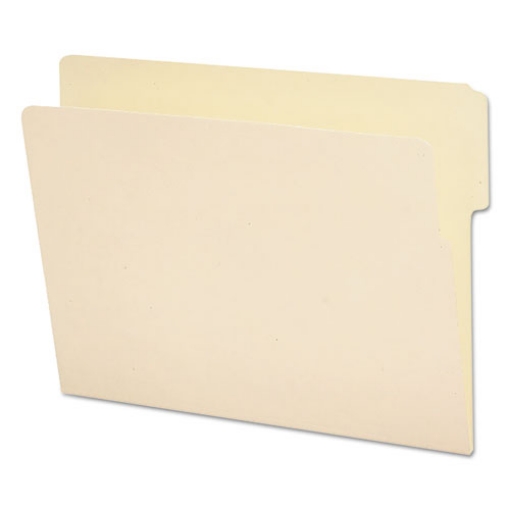 Picture of Heavyweight Manila End Tab Folders, 9" High Front, 1/3-Cut Tabs: Top, Letter Size, 0.75" Expansion, Manila, 100/Box