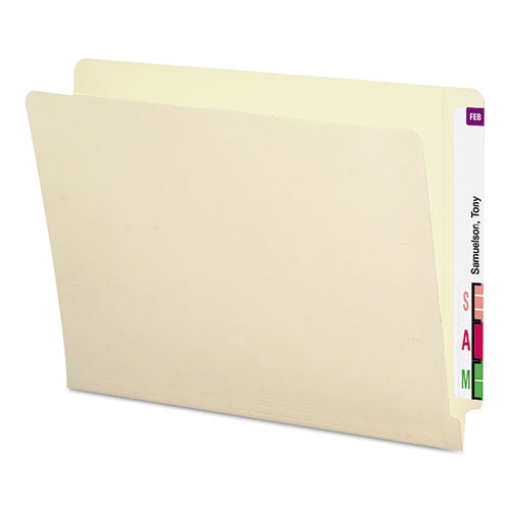 Picture of Shelf-Master Heavyweight Manila End Tab Folders, Straight Tabs, Letter Size, 0.75" Expansion, Manila, 50/Box