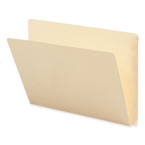 Picture of Extended End Tab Manila Folders, Straight Tabs, Letter Size, 0.75" Expansion, Manila, 100/Box