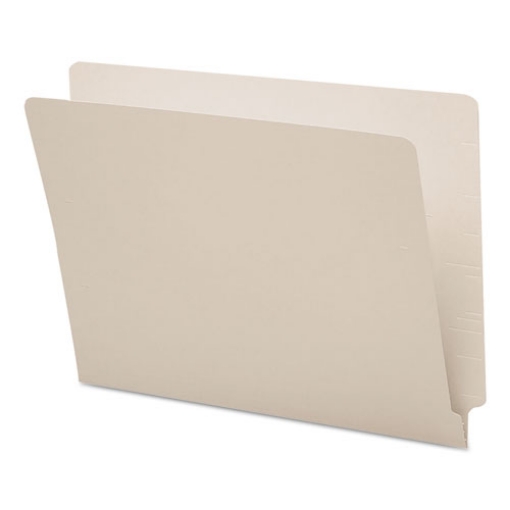 Picture of Shelf-Master Reinforced End Tab Colored Folders, Straight Tabs, Letter Size, 0.75" Expansion, Gray, 100/Box