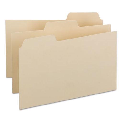 Picture of Manila Card Guides, 1/3-Cut Top Tab, Blank, 5 X 8, Manila, 100/box