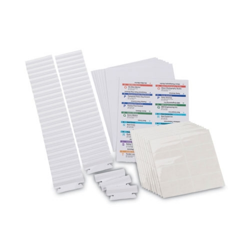 Picture of Viewables Hanging Folder Tabs and Labels, Complete Bulk Pack Refill, 1/3-Cut, Assorted Colors, 3.5" Wide, 100/Box