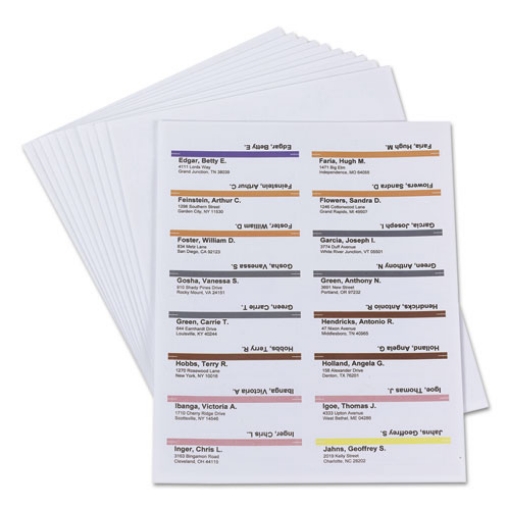 Picture of Viewables Hanging Folder Tabs and Labels, Label Pack Refill, 1/3-Cut, Assorted Colors, 3.5" Wide, 160/Pack