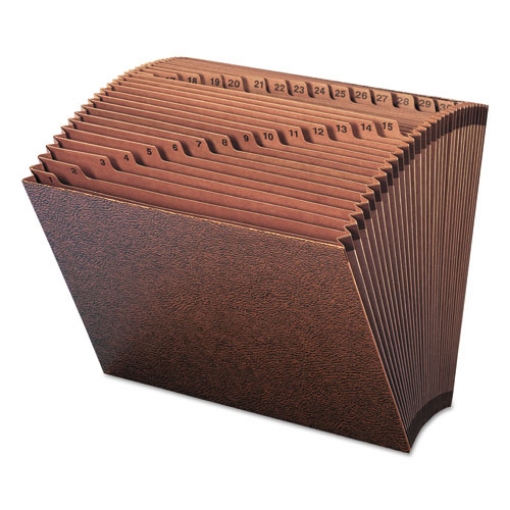 Picture of TUFF Expanding Open-Top Stadium File, 31 Sections, 1/31-Cut Tabs, Letter Size, Redrope