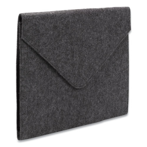 Picture of Soft Touch Cloth Expanding Files, 2" Expansion, 1 Section, Snap Closure, Letter Size, Gray