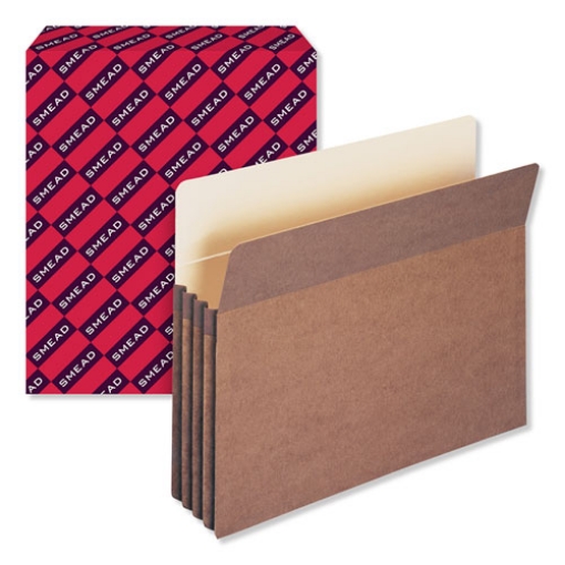 Picture of Redrope Drop Front File Pockets, 3.5" Expansion, Letter Size, Redrope, 25/box