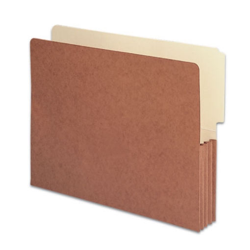 Picture of Redrope Drop-Front End Tab File Pockets, 3.5" Expansion, Letter Size, Redrope, 10/box